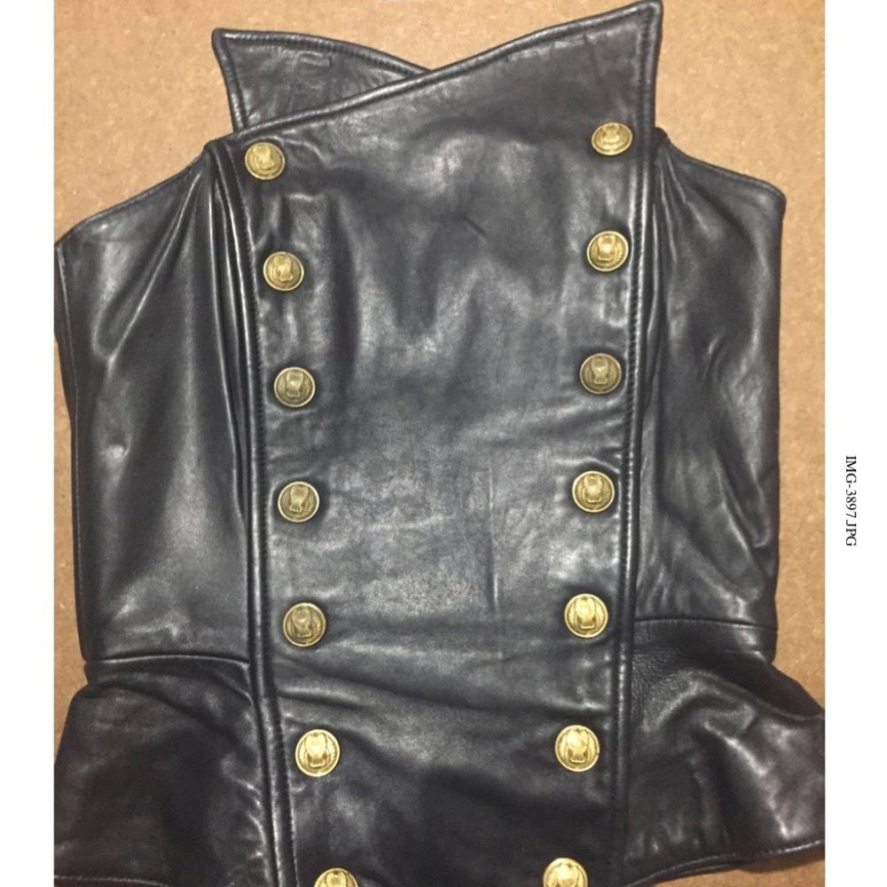 Michael Hoban Leather Bustier